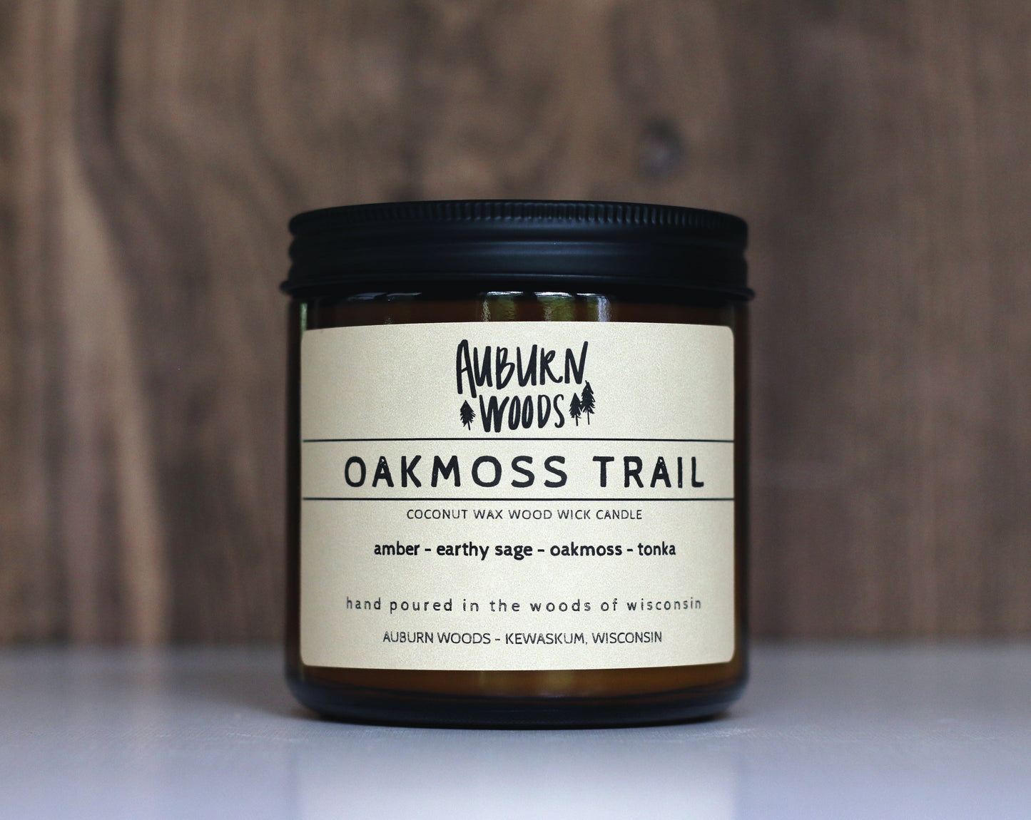 OAKMOSS TRAIL - LARGE WOODEN WICK