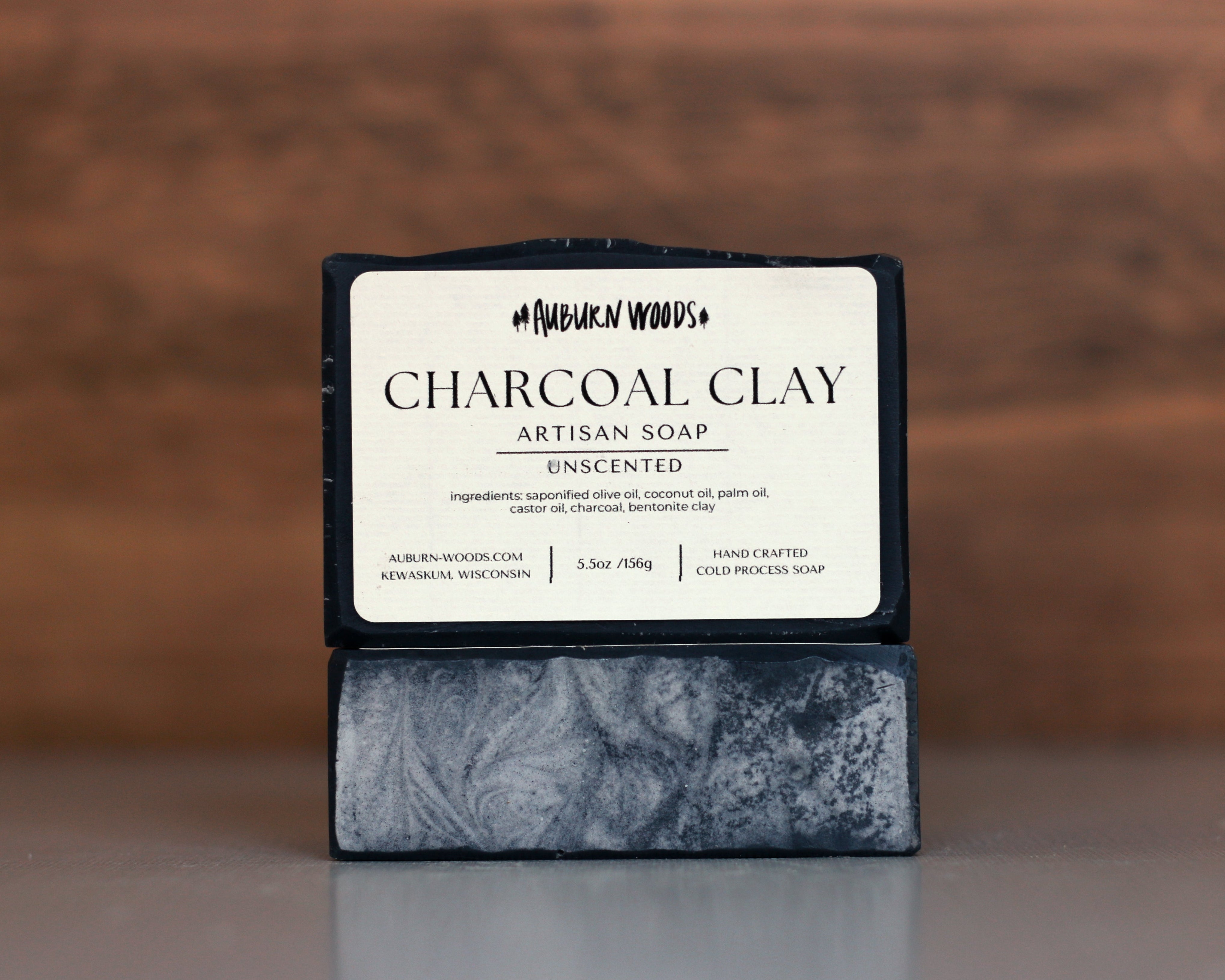 CHARCOAL & CLAY UNSCENTED SOAP – Auburn Woods LLC