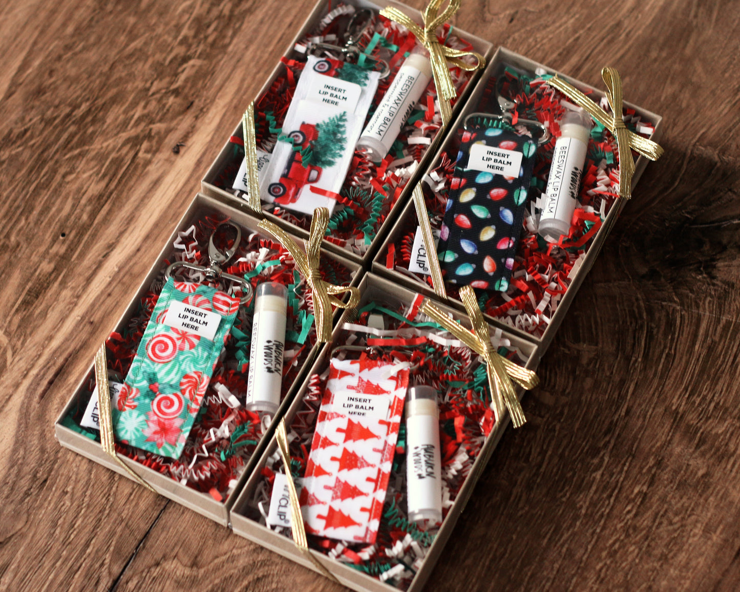 CHRISTMAS LIP BALM & HOLDER