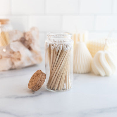 MATCHES IN GLASS JAR 4"