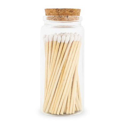 MATCHES IN GLASS JAR 4"