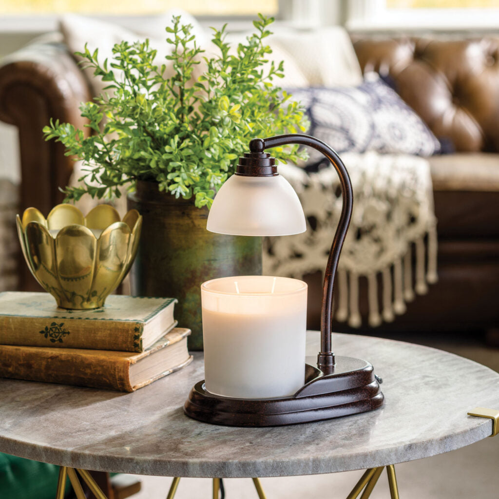 BRONZE CANDLE LAMP