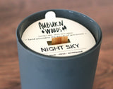NIGHT SKY CANDLE  (SMOKE/STONE)