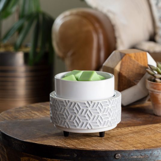 BRONZE 2-in-1 LEAF CANDLE & WAX MELT WARMER