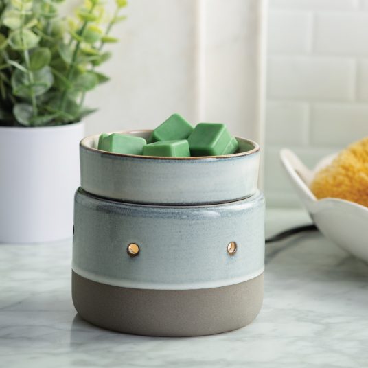 BRONZE 2-in-1 LEAF CANDLE & WAX MELT WARMER
