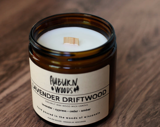 LAVENDER DRIFTWOOD - LARGE WOODEN WICK