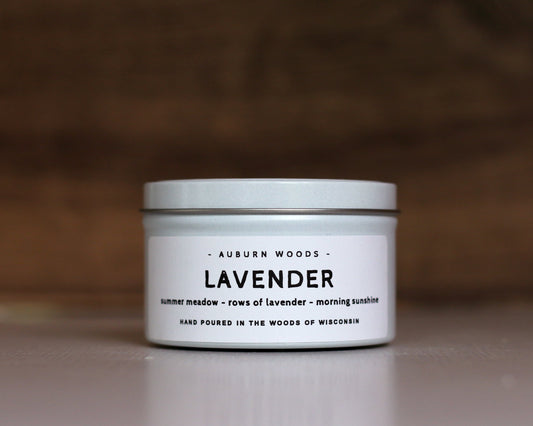 LAVENDER CANDLE TIN