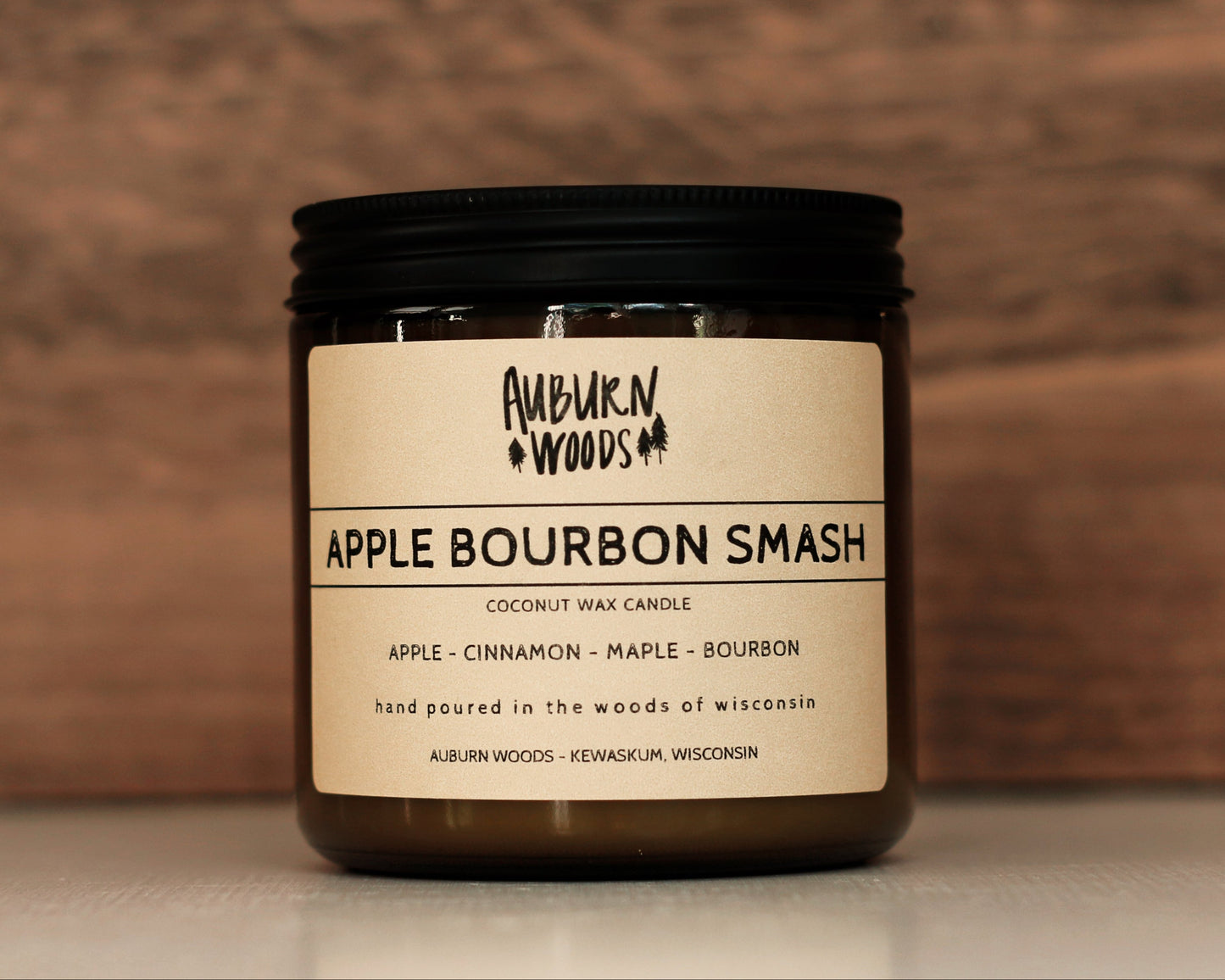 Apple Bourbon Smash Coconut Wax Candle made in wisconsiin
