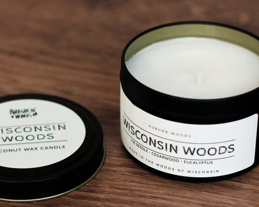 WISCONSIN WOODS TIN - SLIGHTLY SCRATCHED