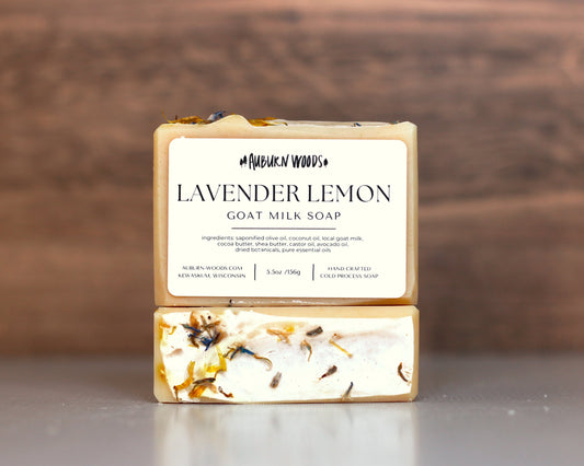 LAVENDER LEMON GOAT MILK SOAP