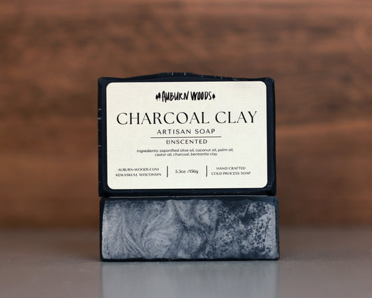 CHARCOAL & CLAY UNSCENTED SOAP