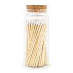4" SAFETY MATCHES IN GLASS JAR