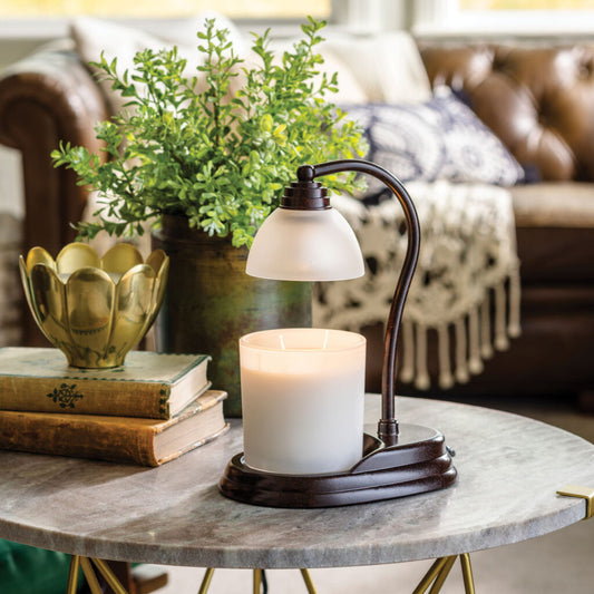 BRONZE CANDLE LAMP