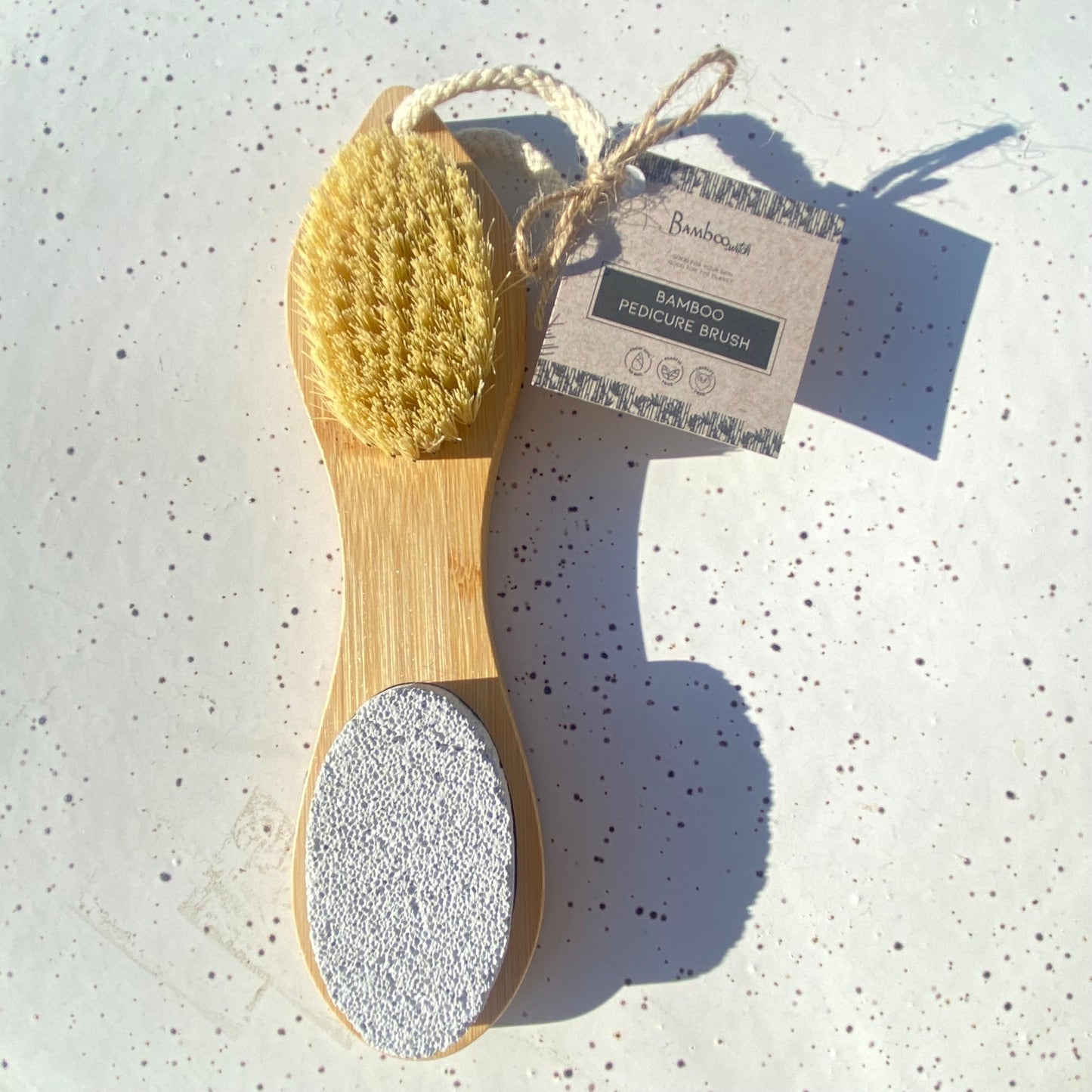 BAMBOO EXFOLIATING PEDICURE TOOL