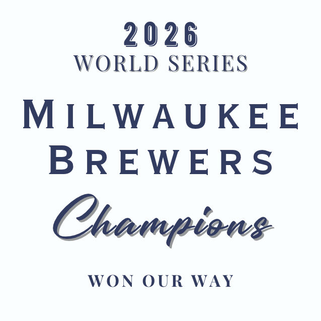 BREWERS WORLD SERIES CHAMPION CANDLE