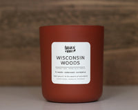 WISCONSIN WOODS     (cream/clay/olive/warm gold)