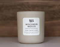 WISCONSIN WOODS     (cream/clay/olive/warm gold)